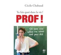 Tu fais quoi dans la vie ? Prof !