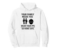 Tu Familia te Necesita, USA tu EPP | Regalo de Seguridad en el Lugar de Trabajo Sudadera con Capucha