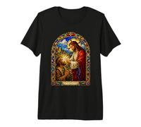 Tu fe te ha Hecho Entero Jesús curativo Mosaico Arte Camiseta Premium