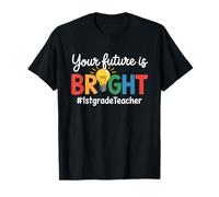 Tu Futuro es Brillante Primer Grado Regreso a la Escuela Camiseta