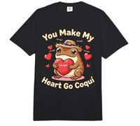 Tú Haces Que mi corazón se Vaya, Coqui, Linda Cita de Amor Boricua y Coqui Comfort Colors Adult Heavyweight T-Shirt
