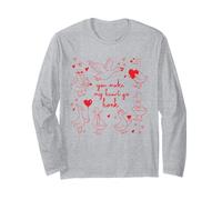 Tú Haces Que mi corazón Toque la bocina de San Valentín, Divertido Amor de Pato Manga Larga