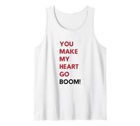Tú Haces Que mi corazón Vaya Boom Camiseta sin Mangas