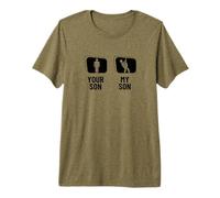 Tu Hijo, mi Hijo, bajo, papá, mamá, Bajista Divertido Camiseta Premium