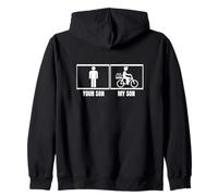 Tu hijo, mi hijo, papá, mamá, divertido lechero Sudadera con Capucha