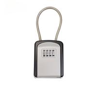 ¡ tu hogar con una de seguridad portátil a prueba de agua con cerradura de llave - combinación de 4 dígitos y código reseteable!