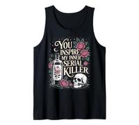 Tú inspiras al asesino en serie que llevo dentro, divertido y espeluznante Halloween Camiseta sin Mangas