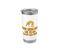 Tu mamá me paga para que te vaya fácil - Fun Wrestling Vaso térmico de acero inoxidable de doble pared