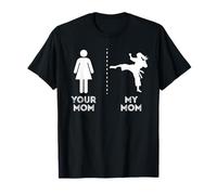 Tu mamá mi mamá divertida karate arte marcial madre mamá Camiseta