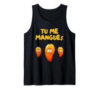 Tu me manques Tu me mangues Message Chéri Amour Mari Copain Camiseta sin Mangas