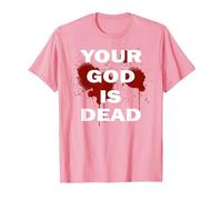 Tu Nine Dios Inch Está Nails Muerto Ateo Ambient Dogma Metal Camiseta, Hombre, Rosado, XL