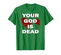 Tu Nine Dios Inch Está Nails Muerto Ateo Ambient Dogma Metal Camiseta, Hombre, Verde Kelly, M