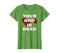 Tu Nine Dios Inch Está Nails Muerto Ateo Ambient Dogma Metal Camiseta, Mujer, Hierba, S