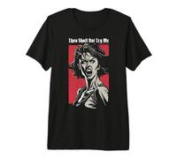 Tú no me Pruebas, Estado de ánimo 24:7 Retro Pop Art Angry Woman Camiseta Premium