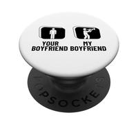 Tu Novio Mi Novio Trompeta Novia Trompeta PopSockets PopGrip Adhesivo