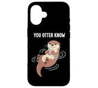 Tu Nutria Sabe Amante de los Animales Juego de Palabras de Vida Silvestre Carcasa para iPhone 16