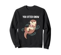 Tu Nutria Sabe Amante de los Animales Juego de Palabras de Vida Silvestre Sudadera