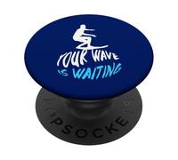 Tu Ola está Esperando Surf Fresco PopSockets PopGrip Adhesivo