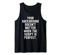 Tu Origen no Importa Guión Inspirador Camiseta sin Mangas