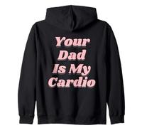 Tu papá es mi Entrenamiento Cardiovascular Divertido Diciendo Mujeres Gimnasio Humor Sudadera con Capucha