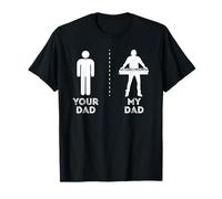 Tu papá mi papá divertido dj músico padre papá dj remix Camiseta