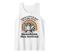 Tu pequeño rayo de sol sarcástico ha llegado mapache Camiseta sin Mangas