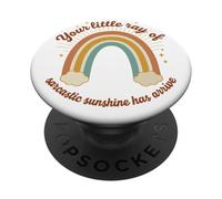 Tu pequeño Rayo de Sol sarcástico ha Llegado Rainbow PopSockets PopGrip Adhesivo