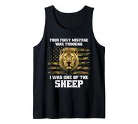 Tu Primer Error fue Pensar Que yo era uno de los Leones ovejas Camiseta sin Mangas