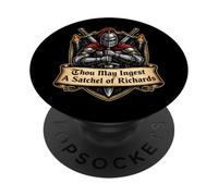 Tú Puedes ingerir una Cartera de Richards Divertido Dicho Medieval PopSockets PopGrip Adhesivo