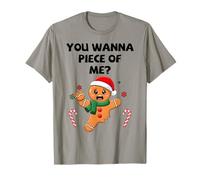 Tú Quieres pedacitar de mí, Divertido Hombre de Jengibre, Navidad Camiseta