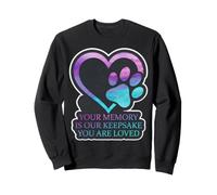 Tu Recuerdo es Nuestro Recuerdo en Forma de corazón para Mascotas, Gatos y Perros Sudadera