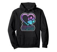 Tu Recuerdo es Nuestro Recuerdo en Forma de corazón para Mascotas, Gatos y Perros Sudadera con Capucha