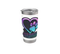 Tu recuerdo es nuestro recuerdo en forma de corazón para mascotas, gatos y perros Vaso térmico de acero inoxidable de doble pared