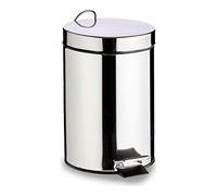 TU TENDENCIA ÚNICA Cubo de Basura con Pedal Plateado Acero Inoxidable (7L)
