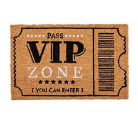 TU TENDENCIA ÚNICA Felpudo casa Original y Divertido de Fibra de Coco y Caucho. Antideslizante. 40x60 cm (VIP) 80954