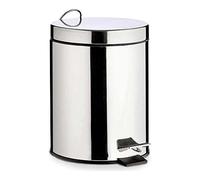 TU TENDENCIA ÚNICA Papelera de Acero Inoxidable para Baño con Pedal y Asa. Cubo Interior Extraíble (3 Litros)