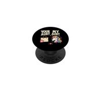 Tu tía, mi tía, Divertida, tía Unicornio, Humor PopSockets PopGrip Adhesivo