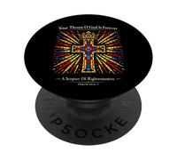 Tu Trono, oh Dios, es para Siempre Salmo 45 Escritura PopSockets PopGrip Adhesivo