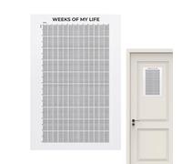 Tu vida en semanas, calendario, póster de vida en semanas, calendario semanal, calendario de 4000 semanas que mostrarán tu vida y cambiarán de vista, herramienta de mentalidad