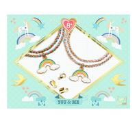 Tu y Yo Arcoíris - Kit creativo de pulseras kumihimo - Djeco - Manualidades coloridas desde 8 años