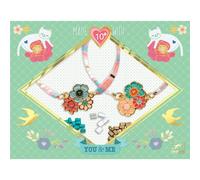 Tu y Yo Flores - Kit creativo de pulseras primaverales - Djeco - Manualidades creativas desde 10 años