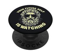 Tu yo Futuro está Mirando el estoicismo Filosofía Motivación PopSockets PopGrip Adhesivo