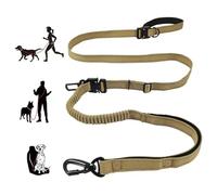 TUAHOO Correa para perro manos libres con cinturón ajustable para perros medianos y grandes, correa para mascotas para correr, caminar, trotar, senderismo, correa elástica multifuncional que absorbe