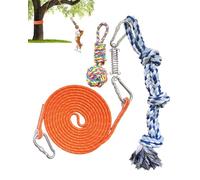 TUAHOO Cuerda Elástica para Perros, Poste de Resorte Interactivo, Juguete de Cuerda para Perros, Juguete para Perros Tira y afloja, Juguete para Perros medianos y Grandes