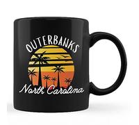TUANDANG Good Deal Outer Banks North Carolina NC Cities Clothes - Taza de café negra de 11 onzas