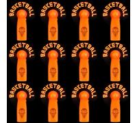 Tuanse 12 mini ventiladores portátiles de baloncesto a granel LED de mano con cordón que funcionan con pilas para equipos deportivos, recuerdos de fiesta, regalo de noche para personas mayores