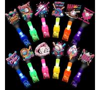 Tuanse 36 piezas de luces de dedo de béisbol de goteo de helado, regalos a granel para niños, luces de dedo que brillan en la oscuridad, decoración de fiesta de cumpleaños temática de helado de