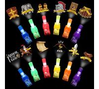 Tuanse 60 piezas de luces de dedo de la armadura de Dios, regalos a granel para niños, luces de dedo que brillan en la oscuridad, suministros de fiesta de cumpleaños, regalos de iglesia, aula
