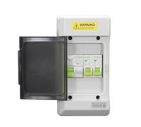 TUANZUN Cuadro Electrico Premontado,Cuadro Electrico Super Unidad de Consumo con RCD de 63 A/30 mA y MCB de 1x16 amperios y 6 amperios IP66 (Caja de distribución de interruptores con disyuntor)