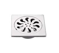 TUANZUN Desagüe Ducha,Sumidero Ducha,Drenaje de Piso Drenaje de Ducha Cuadrado Drenaje de Agua de Acero Inoxidable Aumento Desodorante Piso Hotel Villa(20X20CM DN110)